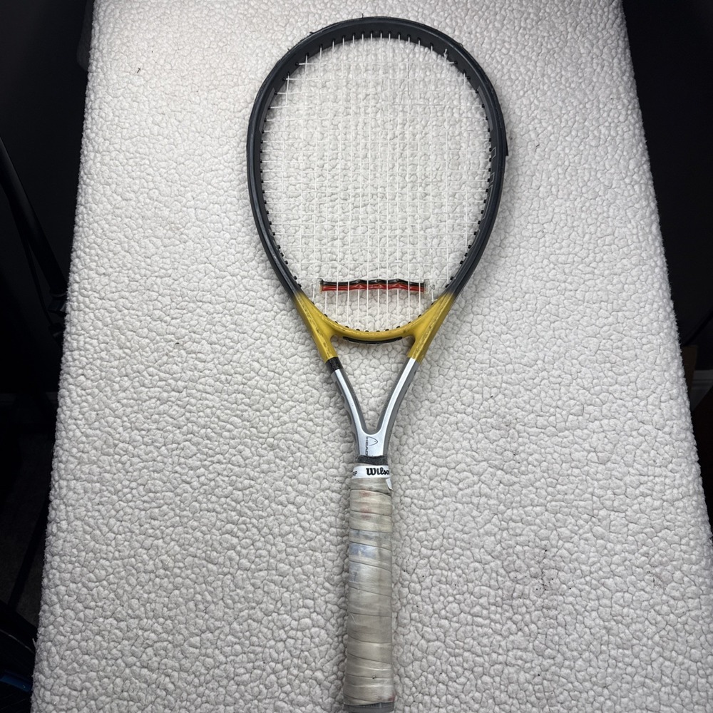 HEAD‎ Ti-S4 Titanium Tennis Racquet Yellow Black Silver Grip Softac 4 1/2 Grip